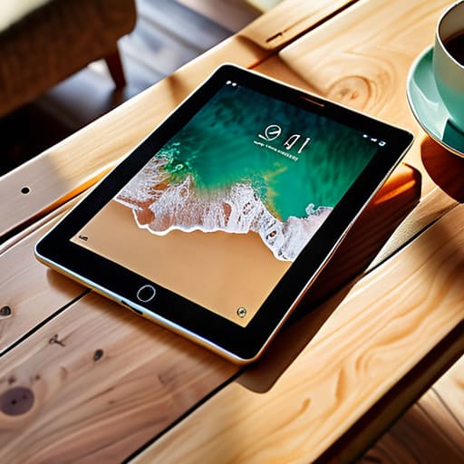A Tablet Set Up to Be Simple